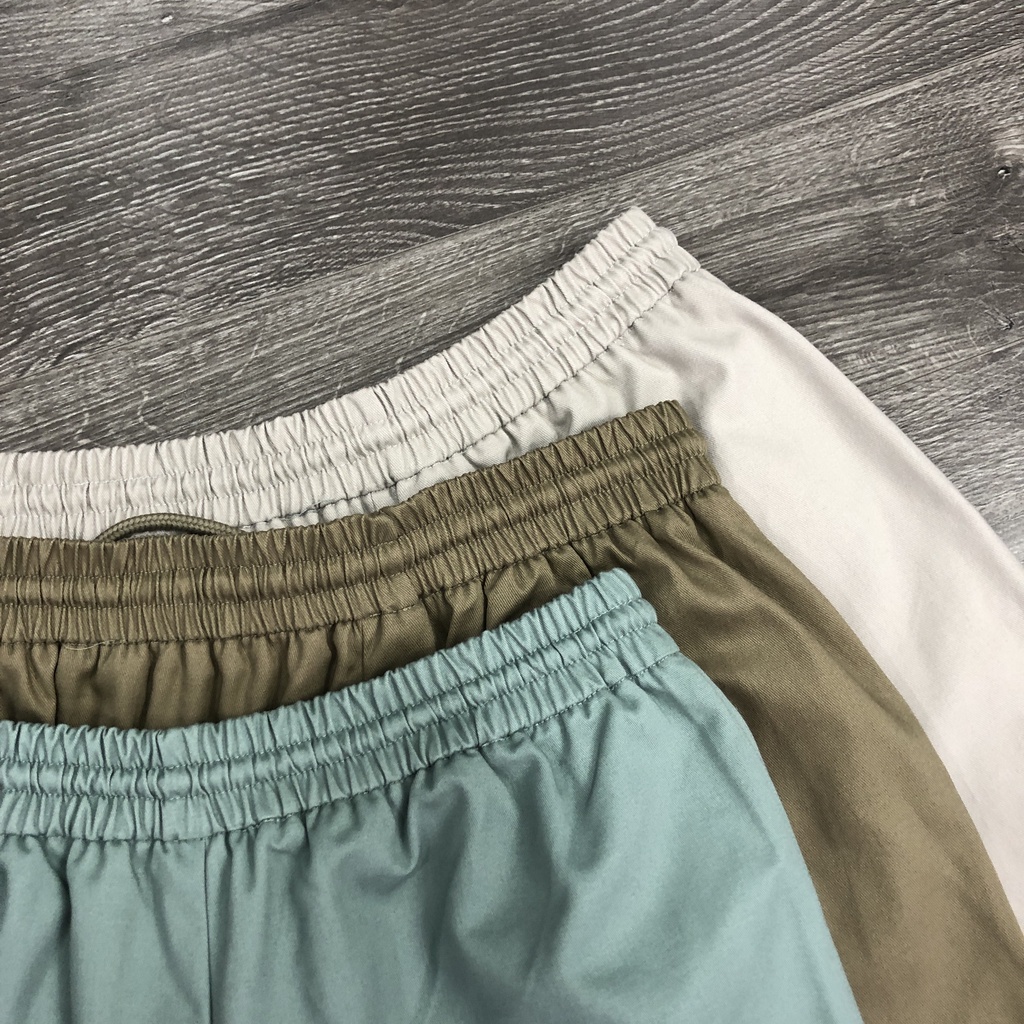 Quần Short Exp3ss Kaki Lưng Thun Rút