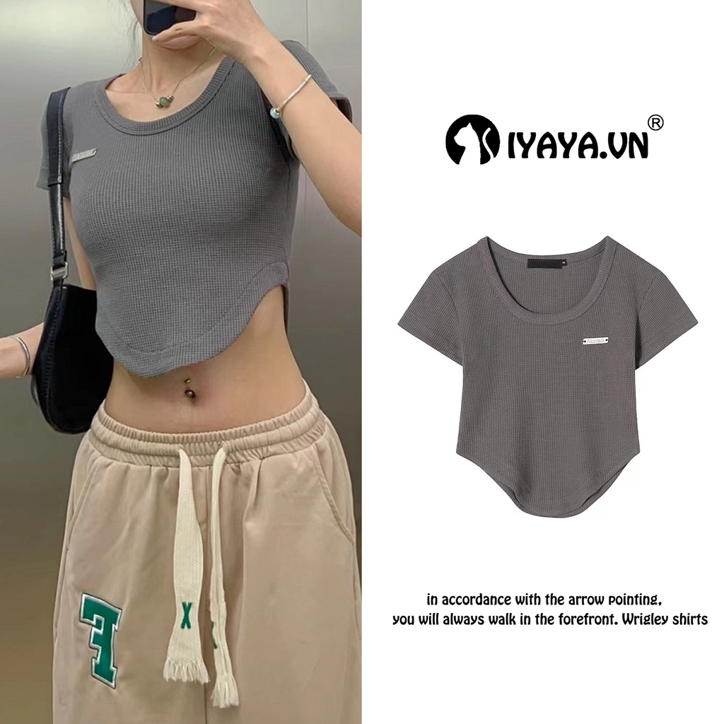 Áo Thun Tay Ngắn Dáng Ôm Thời Trang Mùa Hè Quyến Rũ Cho Nữ