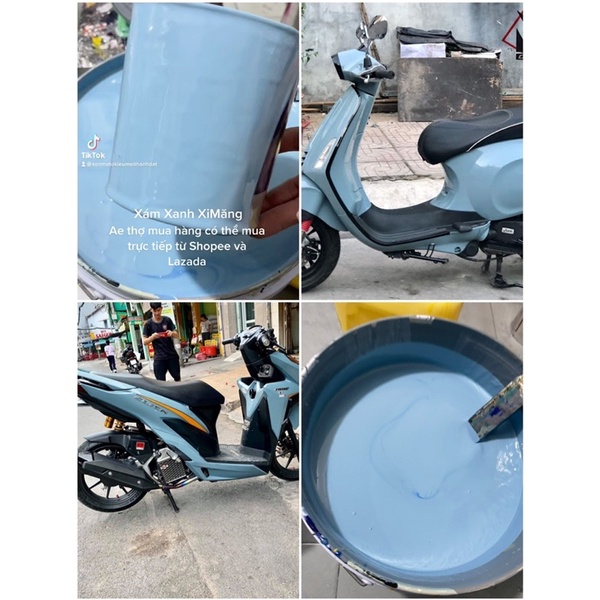 Sơn Màu Xanh Ximang MotokieuMaiThànhĐạt