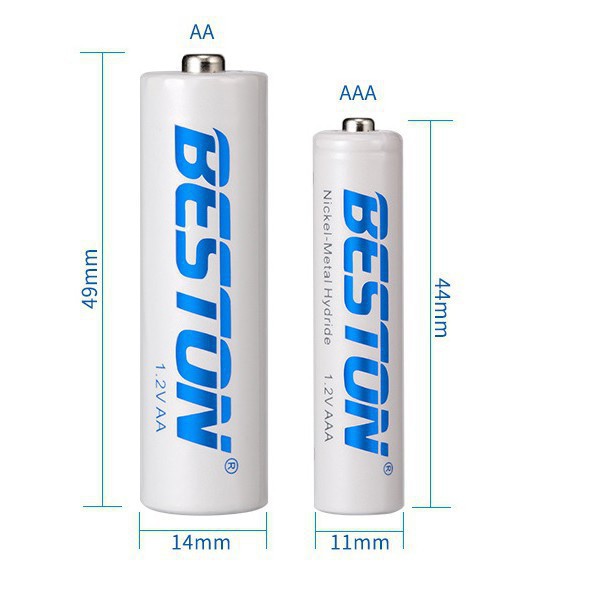 Pin sạc AA và AAA loại 2A 3A 1200mAh và 1100mAh có thể sạc lại nhiều lần