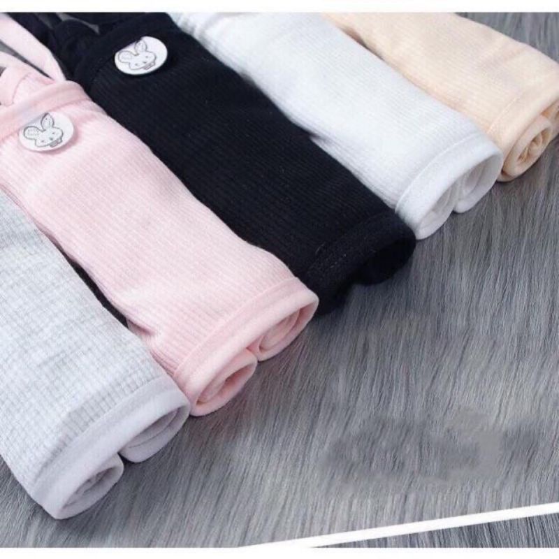 Áo Bra Cotton Hình Thỏ Học Sinh Kèm Mút Ngực, chất đẹp
