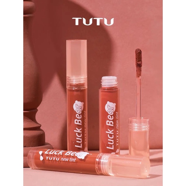 (HOẢ TỐC) Son tint bóng lâu trôi TUTU LUCK BEAR mới nhất 2021 màu 506 | WebRaoVat - webraovat.net.vn