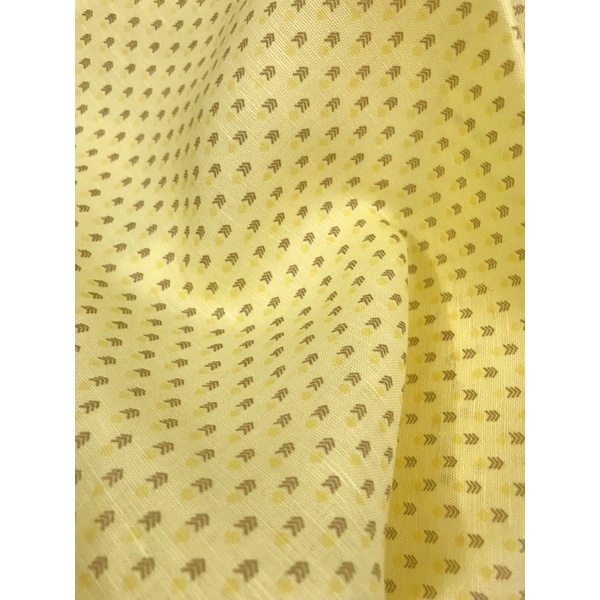 Vải Linen Tưng Thớ Ngang In Hoạ Tiết Khổ 1m40