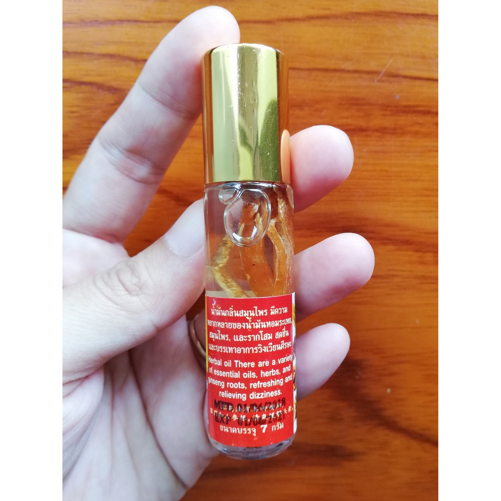 [Combo Giá Siêu Rẻ] Lốc 12 Chai Dầu Gió Lăn Nhân Sâm Đỏ 8ml Thái Lan