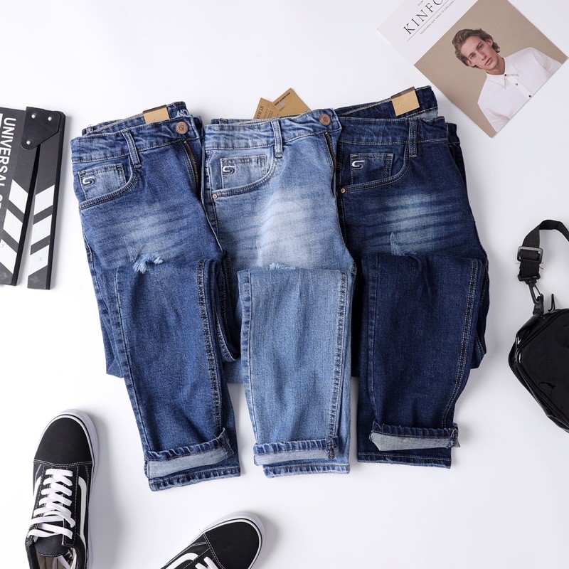 Quần jeans nam thời trang rách Bigsize < 110kg | BigBuy360 - bigbuy360.vn