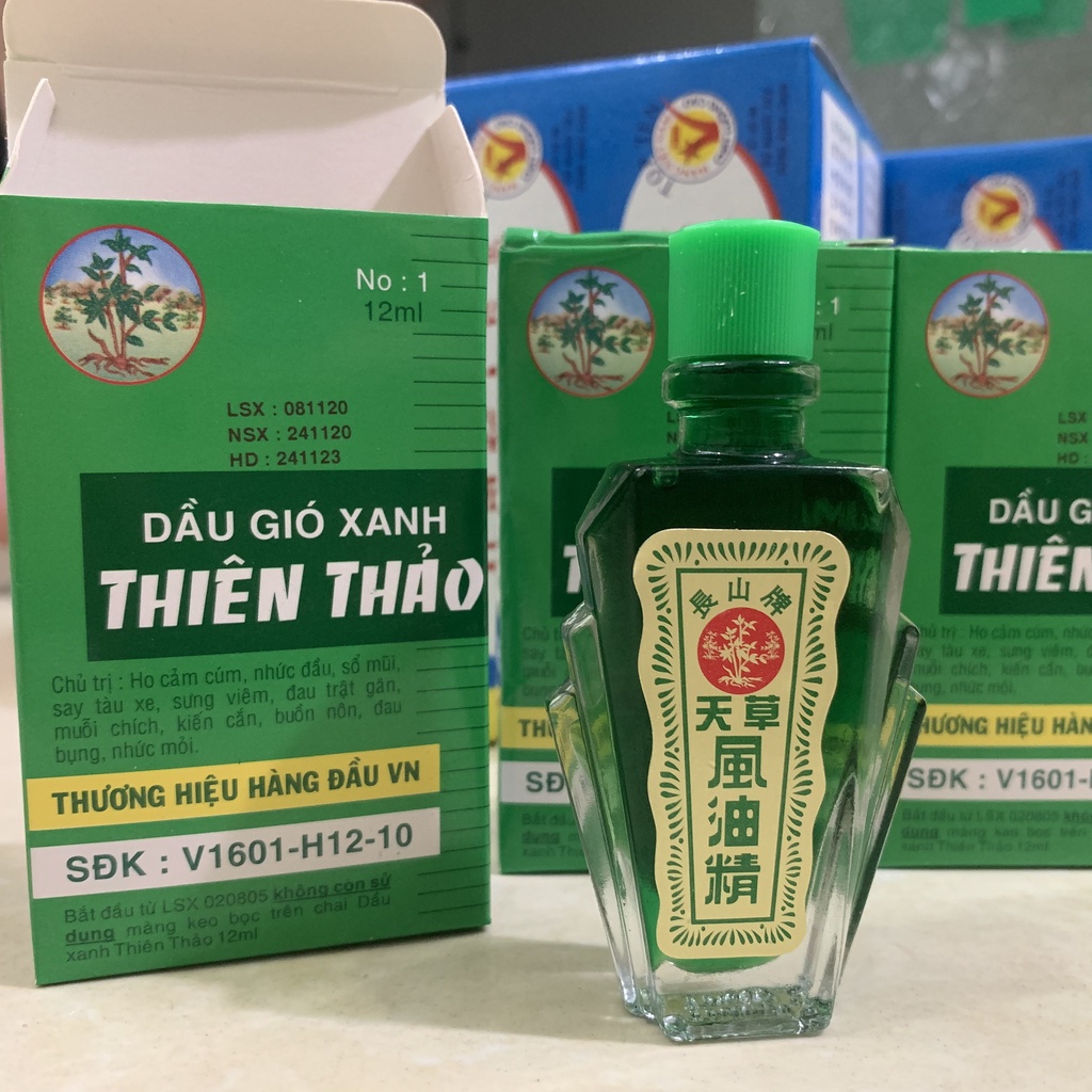 Dầu gió xanh Thiên Thảo chai 12ml