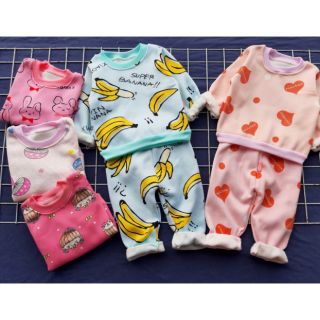 Combo 5 bộ nỉ bông cho bé