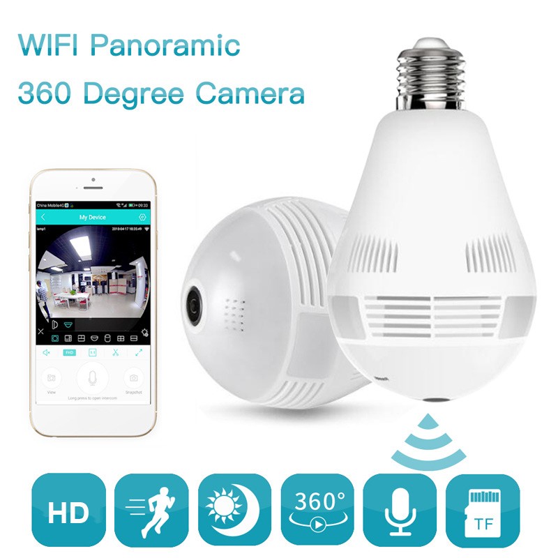 Camera mắt cá thông minh không dây E18 V380 1080P HD WIFI