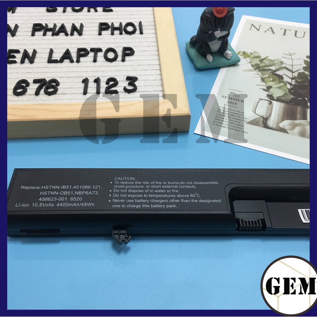 [Giá hủy diệt] Pin Laptop HP 6520s 6530s 6531s 6535s COMPAQ 511 515 516 540 541 PIN 6 CELL nhập khẩu