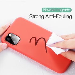 Liquid Silicone Casing iPhone 11 Pro Max【With Liquid Strap】Soft Candy Color TPU Cover Case