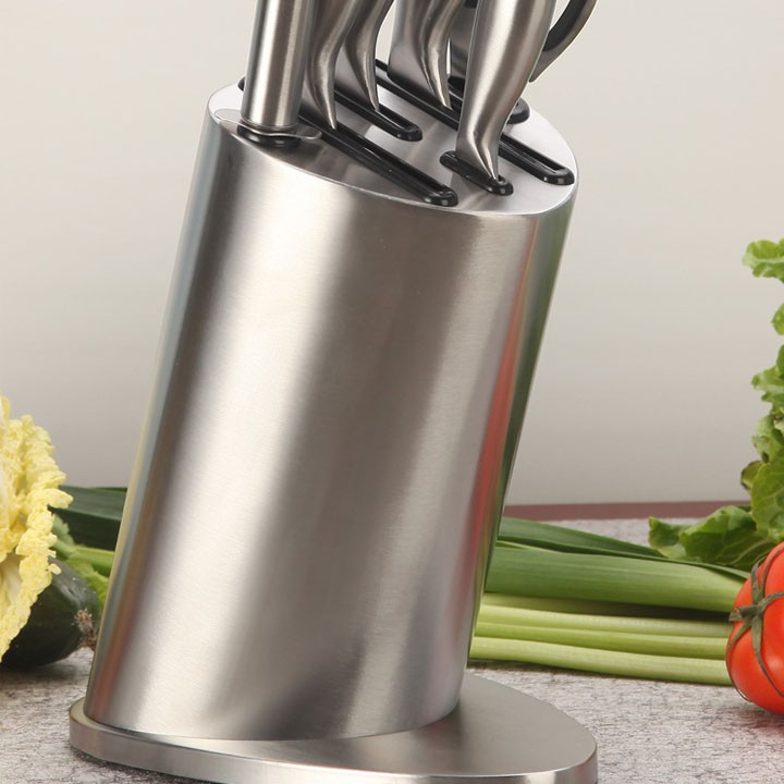 Kệ Để Dao Thớt Inox, Ống Dắt Dao Thớt Inox 304 Không Hoen Gỉ