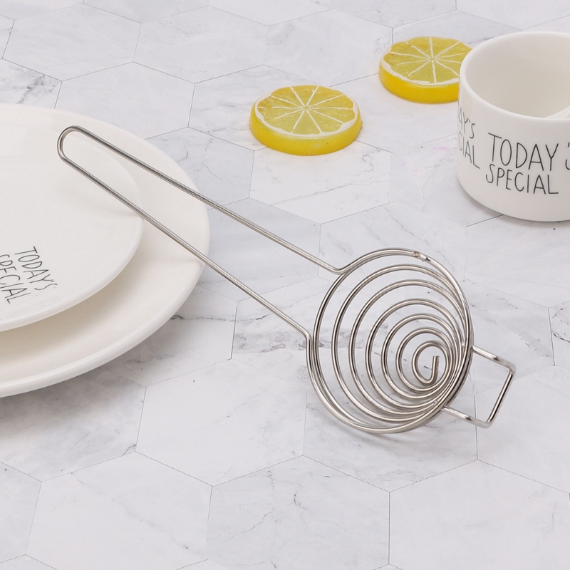 Dụng cụ tách lòng đỏ trứng bằng thép không gỉ có tay cầm dài dành cho nhà bếp