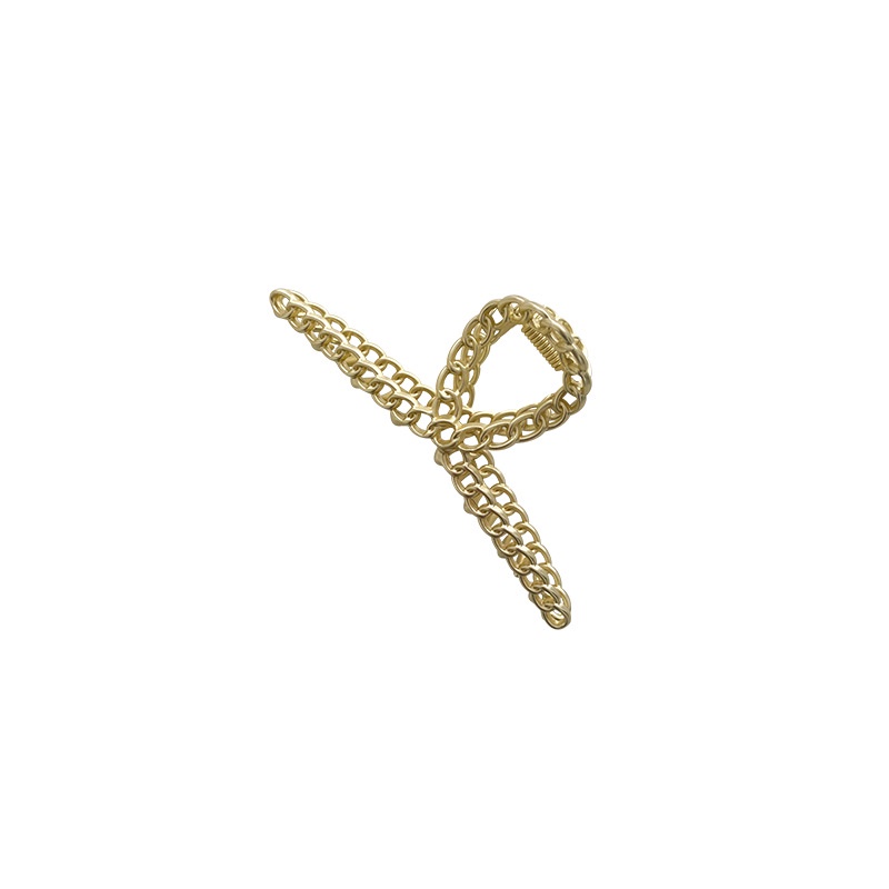 Kẹp Tóc Kim Loại Cỡ Lớn Thiết Kế Đơn Giản Phong Cách Hàn Quốc Thời Trang Cho Nữ