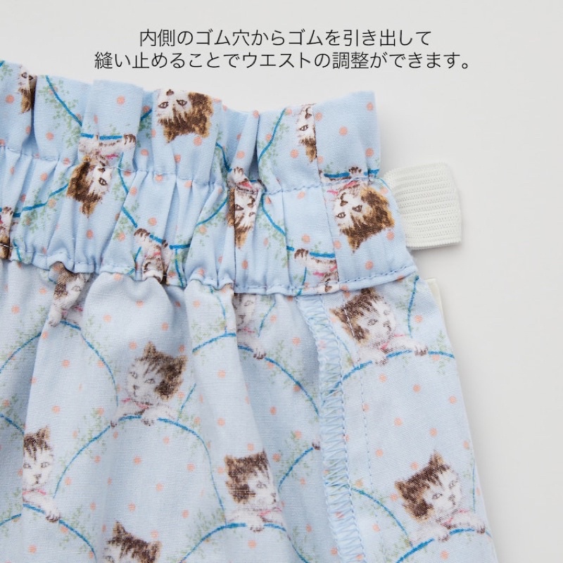 Quần sóc bé gái tuổi teen hình mèo dễ thương dòng f Paul & Joe của UNIQLO