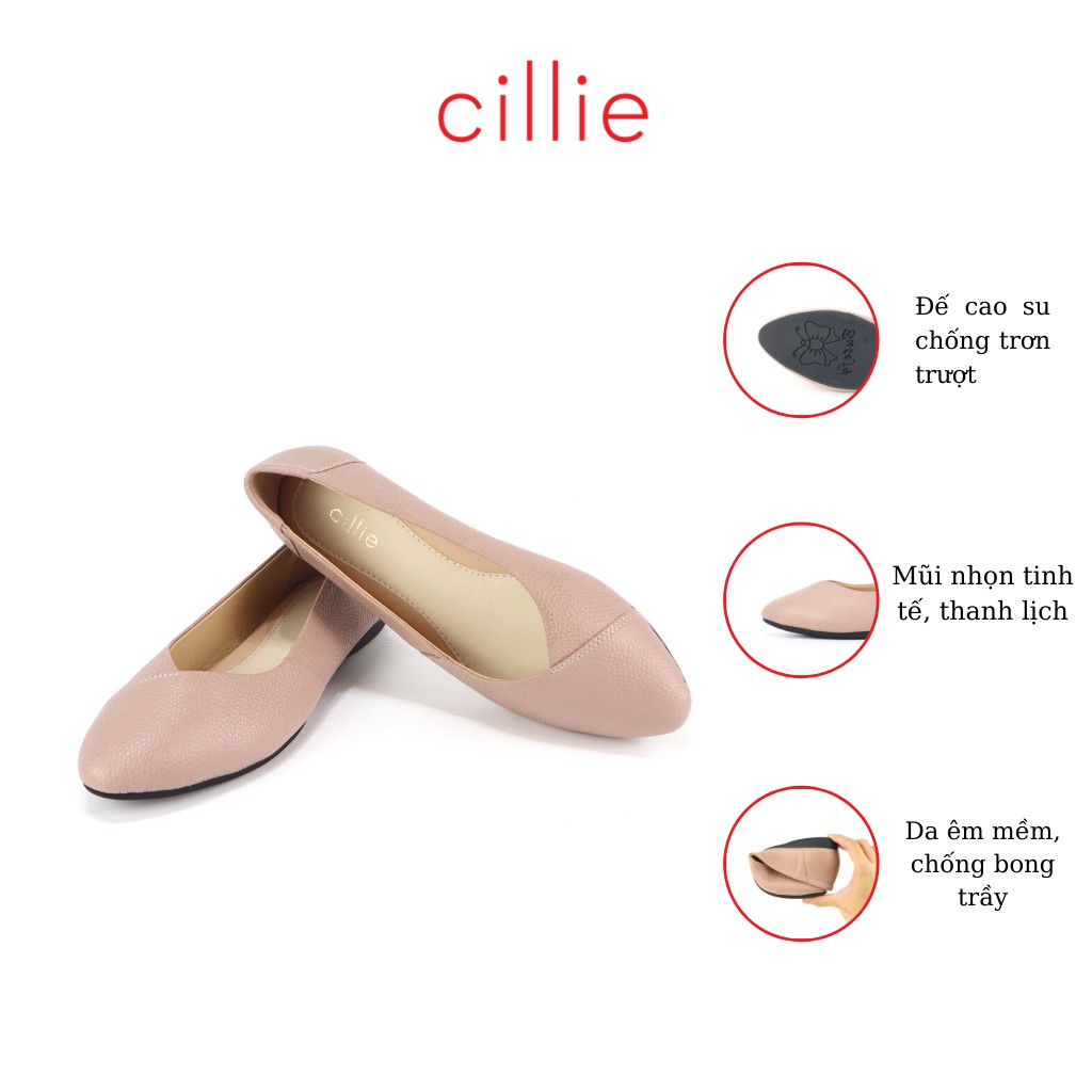 Giày búp bê đế bằng da thật Cillie 1122 | BigBuy360 - bigbuy360.vn