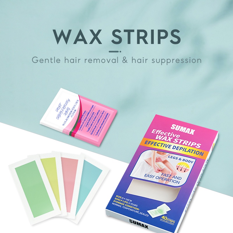 Sáp wax lông SUMAX  Wax lông nách không gây khó chịu 40pcs