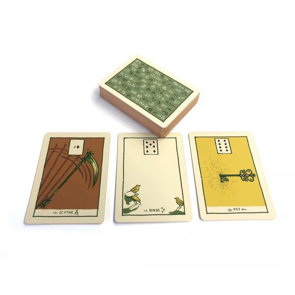 Bộ Bài Lenormand Green Glyphs Tặng Đá Thanh Tẩy C186