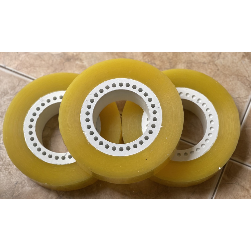 Băng dính 1kg/Băng Keo 1Kg Lõi Lỗ Giá Xưởng 3 Phân Loại Màu Trong/Đục/Vàng