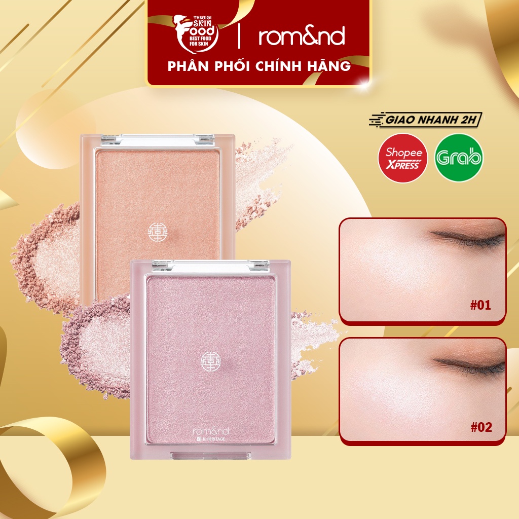 Phấn Bắt Sáng Ánh Nhũ Lấp Lánh Siêu Xinh Romand See-Through Veillighter 5.5g [Hanbok Project]