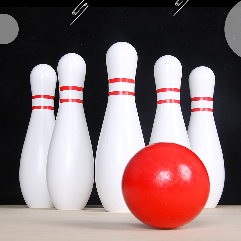 Bộ Đồ Chơi Bowling Trong Nhà Bằng Gỗ Cỡ Lớn Thú Vị Cho Bé