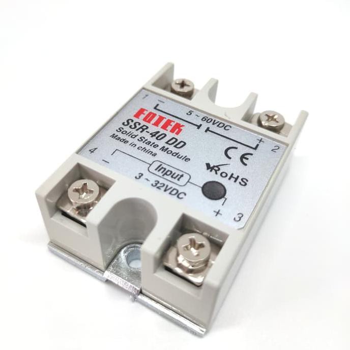 Rơ Le Thể Rắn Ssr Dc 40a Dc-dc Fotek Ssr-40d Mosfet 5~60v Dc 40a