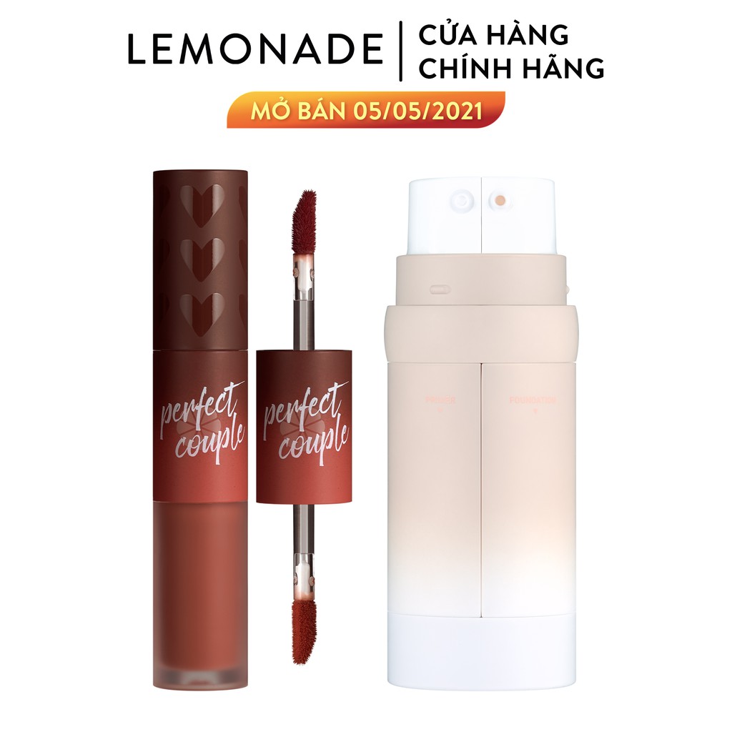Combo Lemonade Kem nền Perfect Couple Dual Foundation 30g và Son kem Perfect Couple Lip Fashionistar 8g | BigBuy360 - bigbuy360.vn