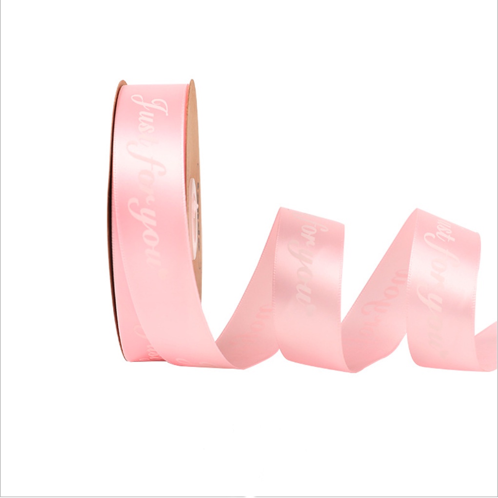 Cuộn Dây Ruy Băng 0.5M 2.5cm Màu Sắc Ngẫu Nhiên Dùng Làm Bó Hoa DIY