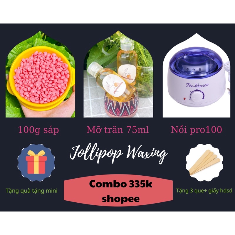 Combo prowax100 sáp mỡ trăn 50g