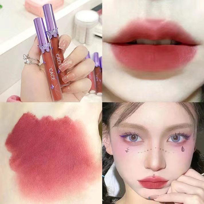 Son kem lì Dưỡng Ẩm Chống Thấm Nước Lâu Trôi Tiện Dụng Mềm nữ