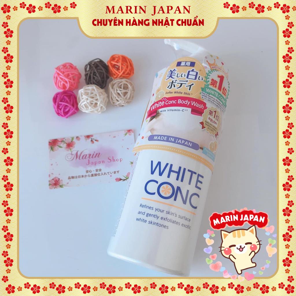 (Sale, Hàng Nhật) Sữa tắm dưỡng trắng da White Conc Body Vitamin C mẫu to 600ml
