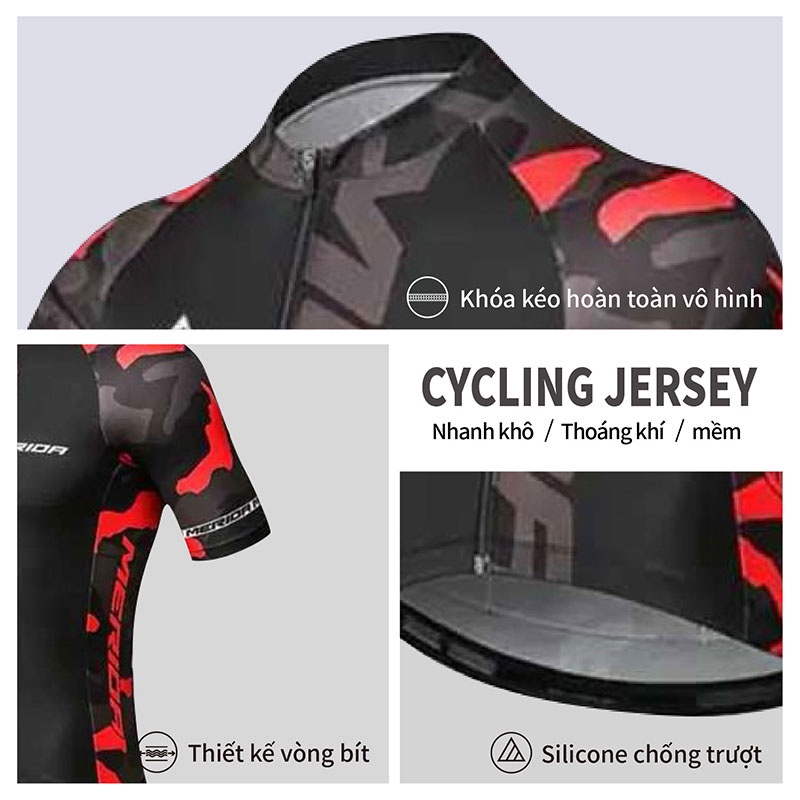 Áo tay ngắn / quần ngắn đi xe đạp địa hình MERIDA Pro Cycling Jersey năng động
