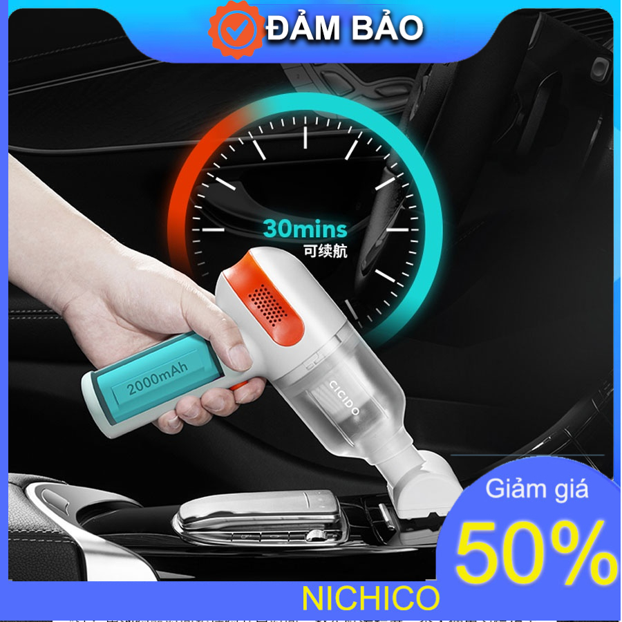 Máy hút bụi cầm tay ô tô mini - Máy hút bụi không dây đa năng lực hút siêu mạnh sử dụng hút bụi ô tô