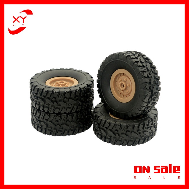 Bộ 4 Bánh Xe Cho Xe Tải Quân Đội 1/16 WPL B14 C24 FY001 FY002 FY003