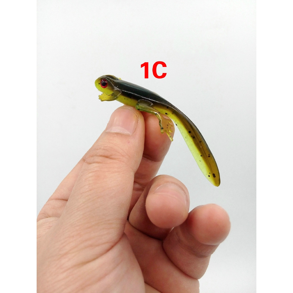 Mồi Câu Cá Giả Bằng Cao Su Silicone Mềm 8cm/3.8g Hình Sâu Bướm 3D