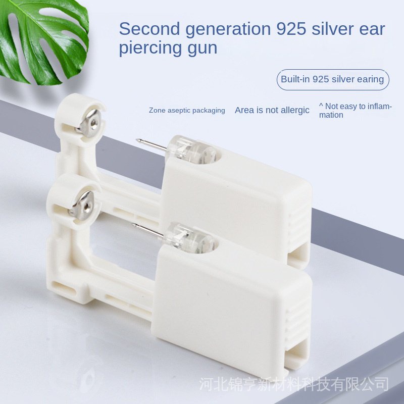 [Hàng mới về] Dụng cụ bấm lỗ xỏ khuyên tai làm từ bạc S925