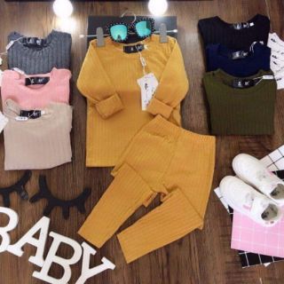 Combo Bộ len gân cho bé