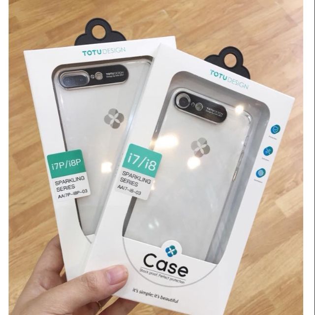 Ốp lưng TOTU cho IPhone 7/ 8 nổi viền bảo vệ camera chính hãng