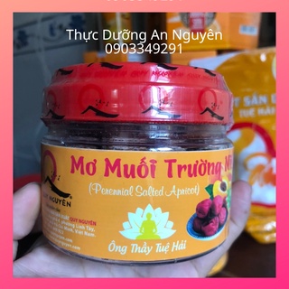 Mơ muối Quy nguyên hũ 200g Mơ muối lâu năm Thầy Tuệ Hải