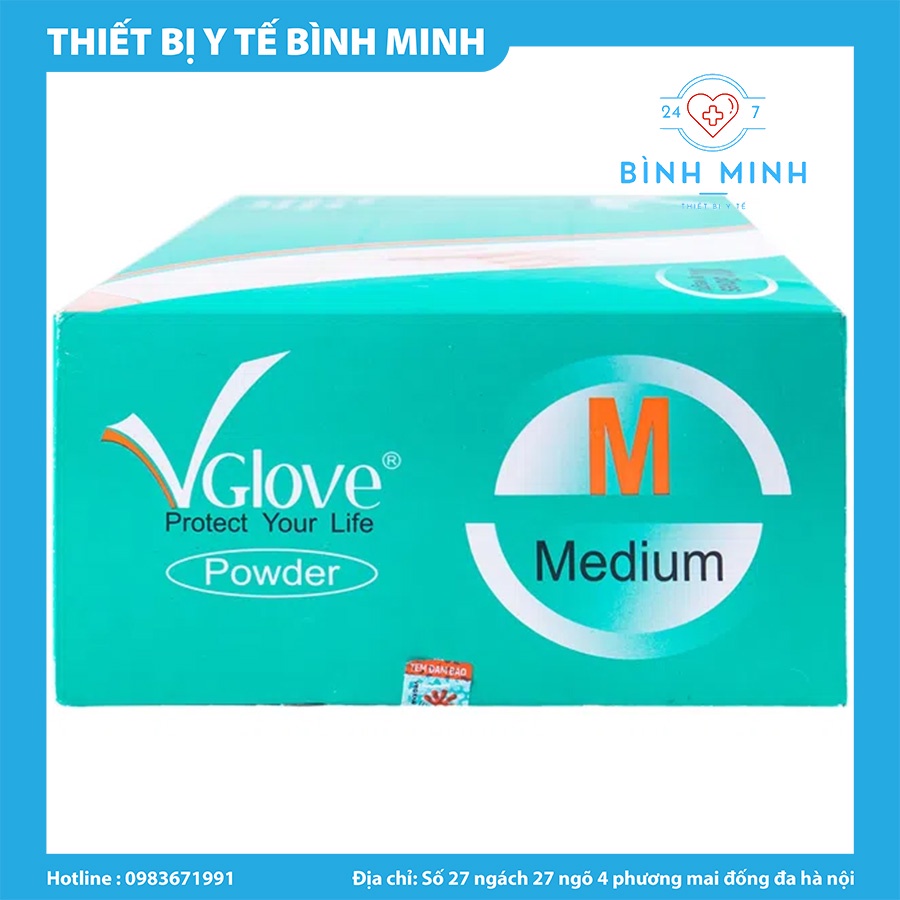 GĂNG TAY Y TẾ VGLOVE ĐỦ Size XS,S,M