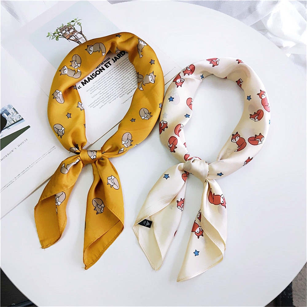 Khăn lụa choàng cổ phong cách vintage cổ điển thời trang cho nữ