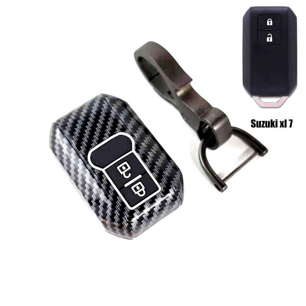 Vỏ Bảo Vệ Chìa Khóa Điều Khiển Từ Xa Bằng Sợi Carbon Cho Xe Hơi Suzuki Xl7 Swift Cerio Ertiga Apv 2019 2020