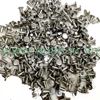 [500 gram] Đinh tán IV đặc ruột - màu BẠC - VN