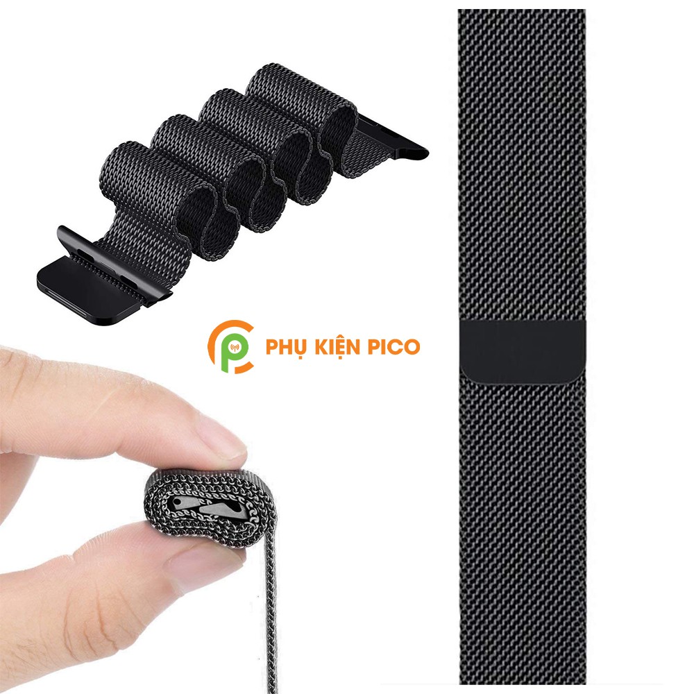 Dây Đồng Hồ Samsung Watch Active 2 Bản 40/44mm Dây Đeo Bằng Thép Không Gỉ Milanese Loop Có Khóa Nam Châm