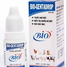 Thuốc nhỏ mắt Bio-GentaDrop điều trị trứng đỏ mắt viêm mắt ở chó meo thú cưng 5ml