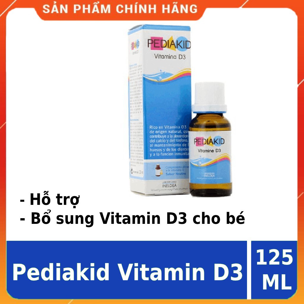 Viên uống bổ sung Vitamin D3 cho bé ️CHÍNH HÃNG Pediakid Vitamin D3 ️ tăng cường hấp thu canxi