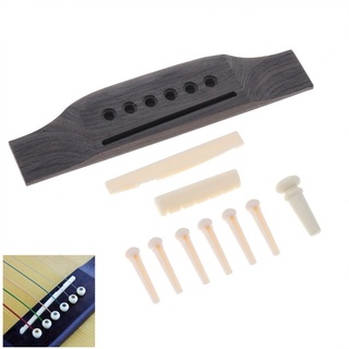 40 41 inch acoustic folk guitar bridge pad bridge pins / saddle / nut saddle