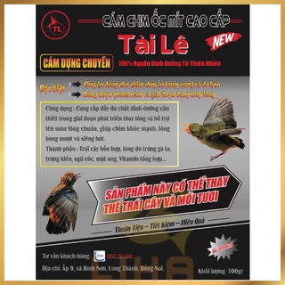 Cám chim hút mật, ốc mít tài lê 100gr - cám tài lê chim ốc mít hút mật