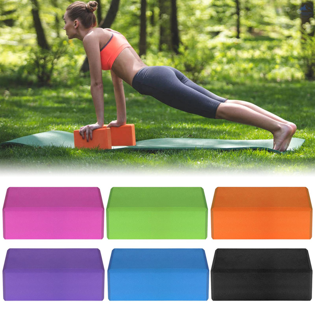 Set 2 Khối Xốp Eva 2021 + 1 Dây Cotton Dùng Để Tập Yoga / Pilates