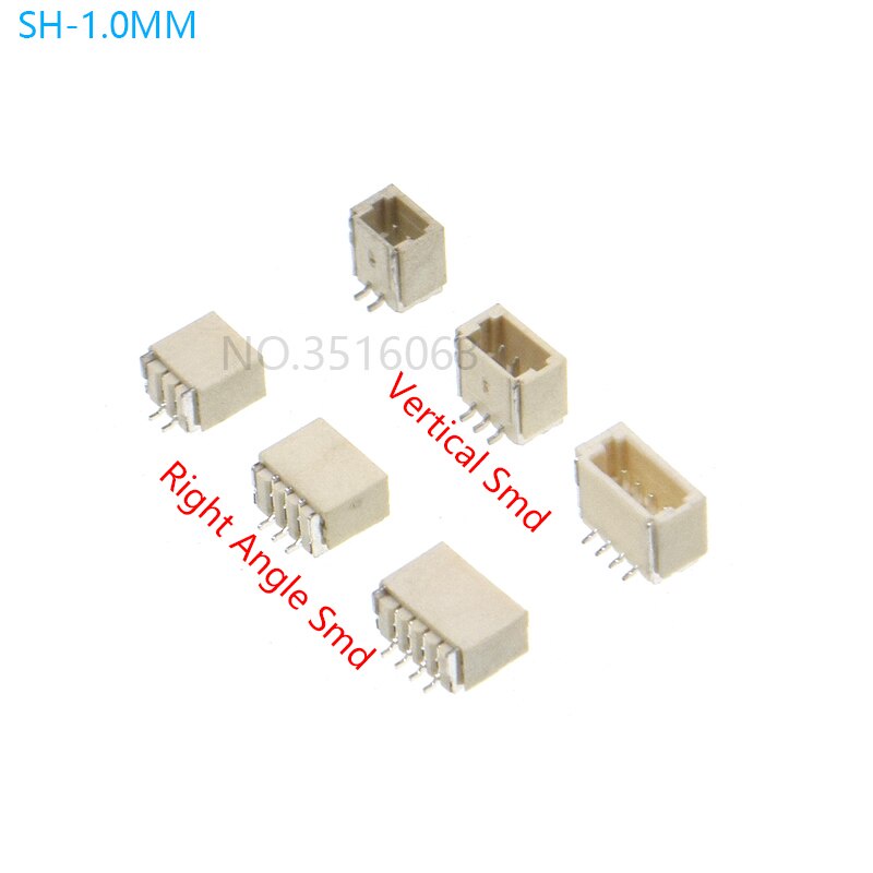 Bộ 10 đầu chip pin dip/ góc phải 1.0 1.25 1.5 2.0 2.54 SH/JST/ZH/PH/XH 1.25MM 2.0MM 2.54MM SMD 2/3/4/5/6/7/8/9/P