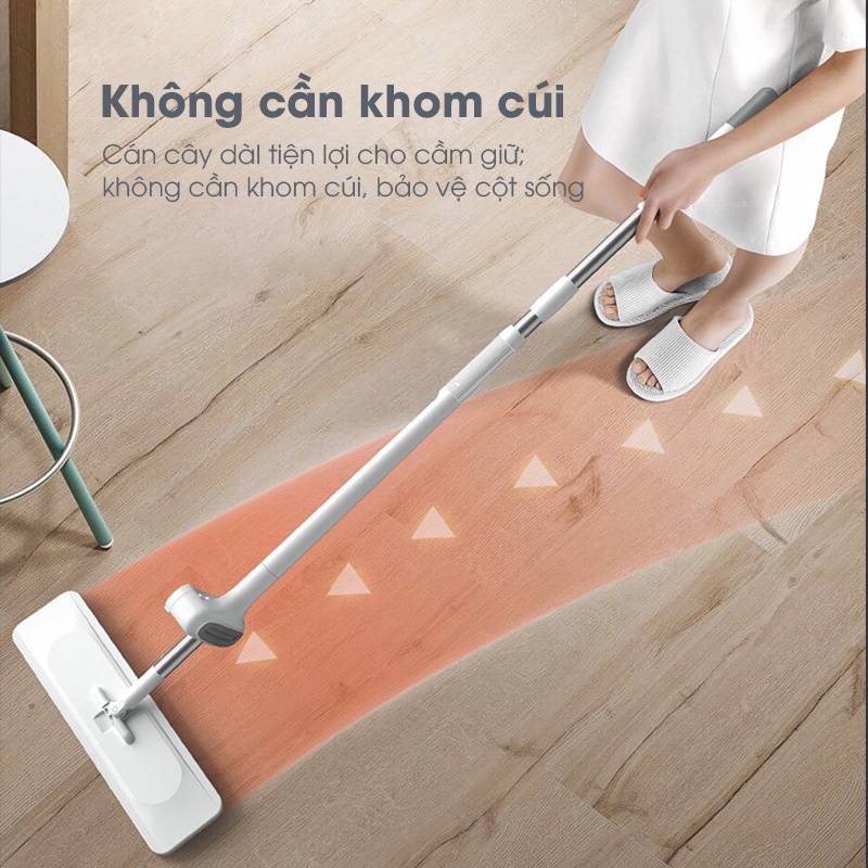 Cây lau nhà tự vắt thông minh SAMONO SCM002 đầu xoay 360 độ linh hoạt lau mọi ngóc ngách - Bảo hành chính hãng